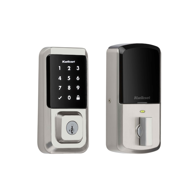 Halo Wi-Fi Enabled Smart Lock Deadbolt with Touchscreen and SmartKey Backup Satin Nickel Finish